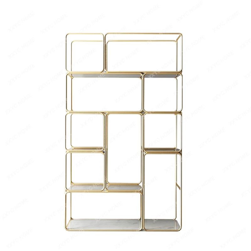 

Living Room Storage Rack Partition Iron Hallway Floor Storage Storage Rack