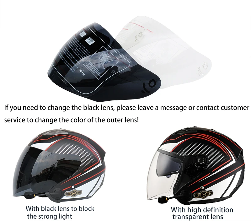 Casque de moto antibuée à revêtement nano-GNK