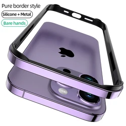 Desert Titanium Aluminum Bumper Case - Premium Metal Phone Accessory - iPhone 12 Pro (PURPLE)