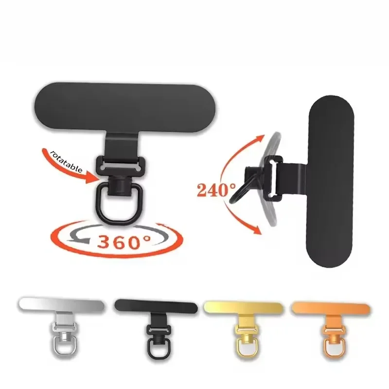 Rotatable Stainless Steel Phone Lanyard with Ultra-thin Anti-lost Strap
