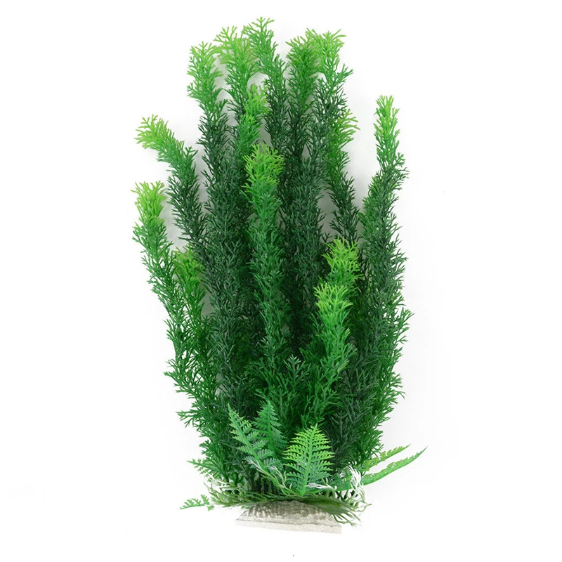 46cm Underwater Plastic Grass Artificial Grass Aquarium Ornament Fake Green Plant For Fishes Tank Home Decoration
