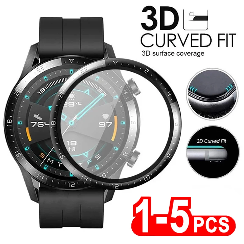 Watch Screen Protector For Huawei Watch GT 2 2E 2Pro Fit Es Honor Watch Magic 2 42mm 46mm Soft Fibre Tempered Glass Film Cover