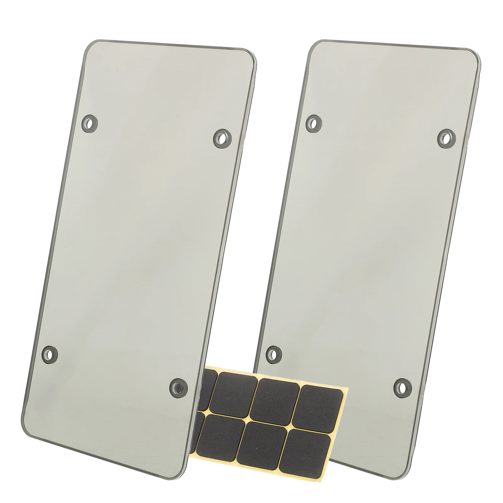 

2 Pcs Car Kit License Plate Protection Frame Front Bracket Holder Protector Frames