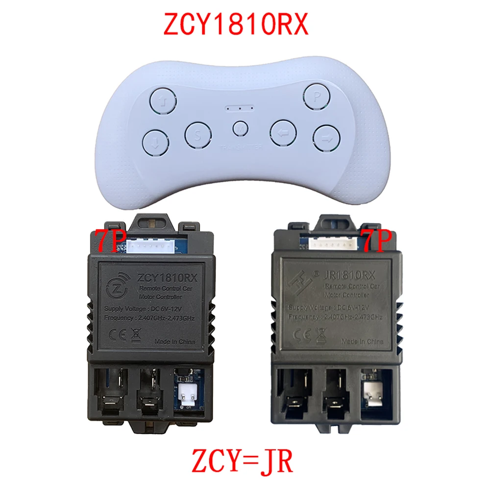 ZCY/JR1810RX 6-12V Children's Car Remote Control 12V Electric Vehicle Receiver Baby Battery Car Controller Motherboar jr1788rx 12v children s electric vehicle receiver remote controller baby carriage controller main board transmitter circuit boar