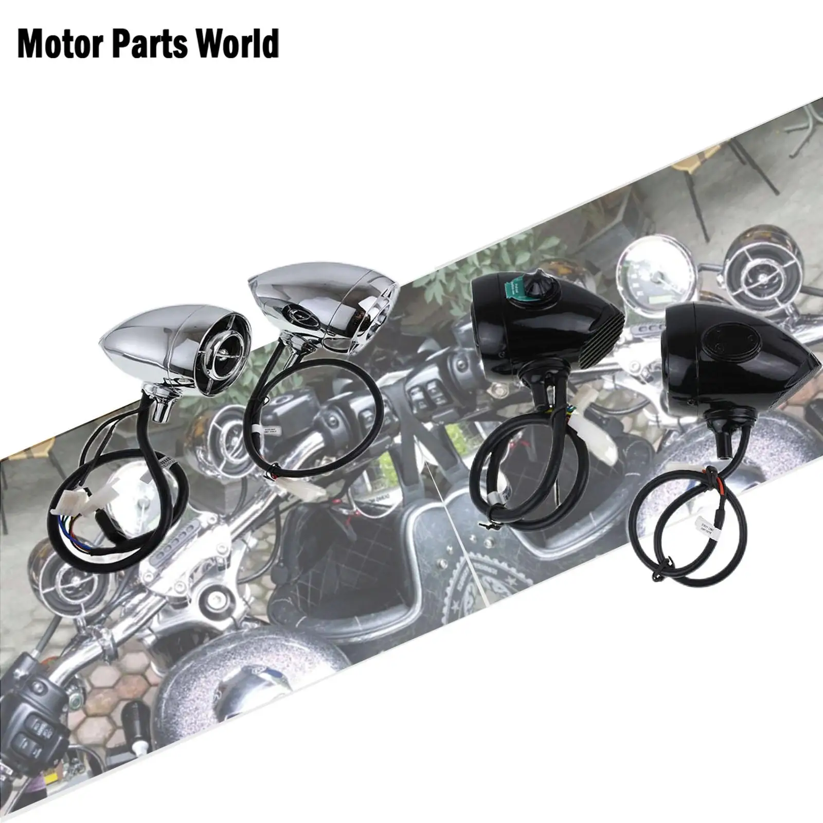 

1'' / 1.25'' Motorcycle Audio Sound Speaker Hi-Fi Sound MP3/WMA Bluetooth USB/AUX Phone For Harley Sportster XL883 Touring Dyna