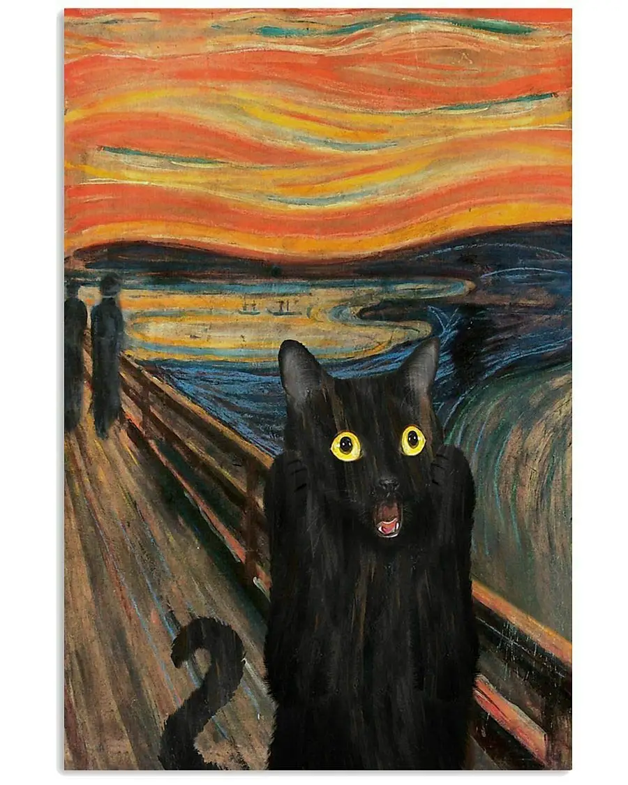 

Жестяной знак «Крик», кошка, ретро-кухня, ресторан, ферма, ванная, люди, пещера, ферма, настенное украшение, железная металлическая пластина 8x12 дюймов