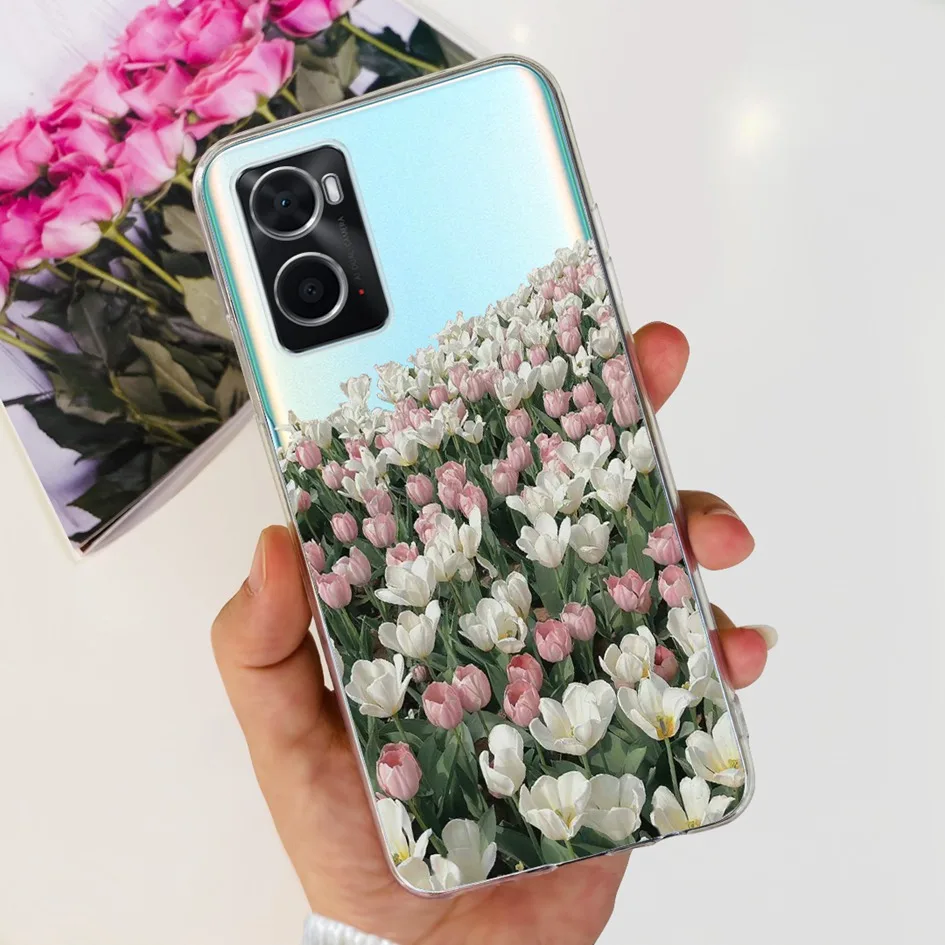 Luxury Marble Flower Soft Silicone Phone Back Cover Bumper Case