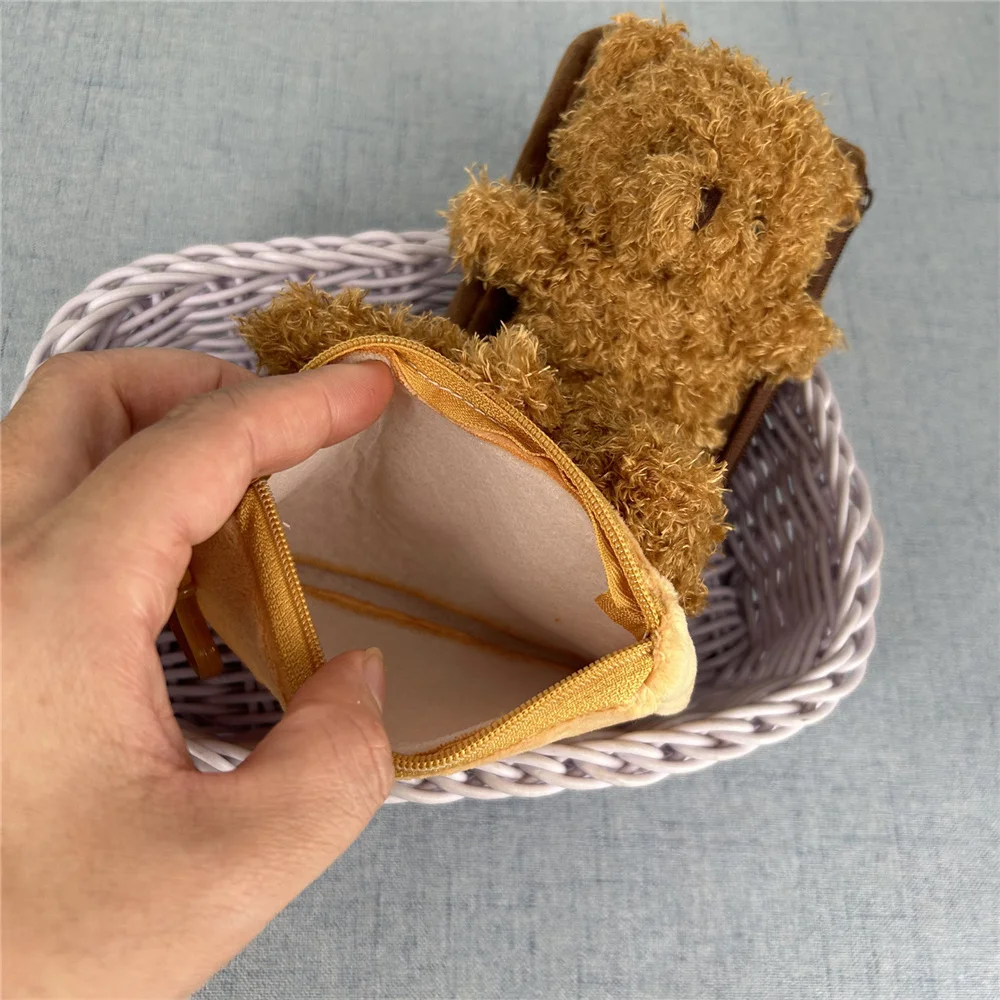 지갑 믹스 컬러 30개 플러시 토이 동전 지갑 12CM 곰 플러시 동전 가방