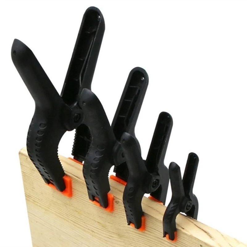 Woodworking Clamps 2inch Wood Clips Type A DIY Plastic Nylon Clamp For Woodworking Tools A-clip Photo Studio Background Spring Clamps 6/10PCS