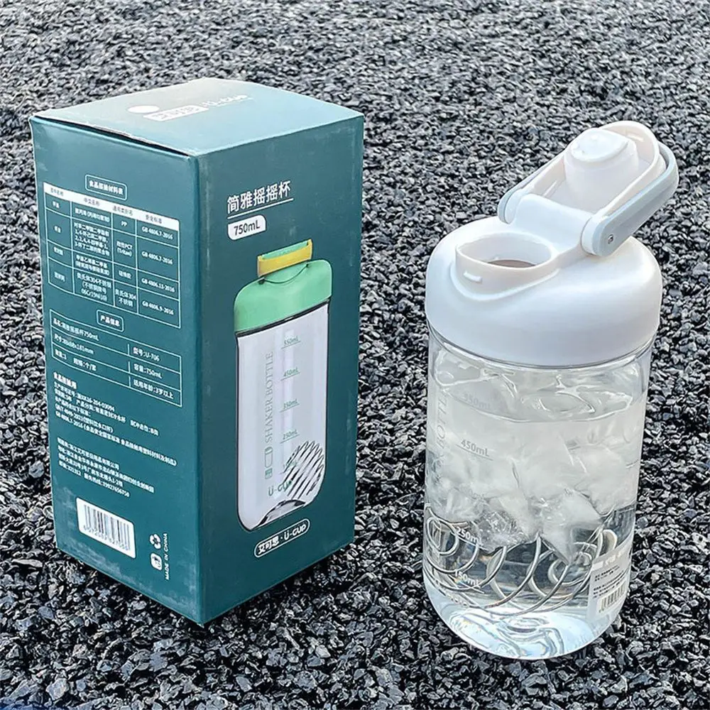 Portable Shake Cup Protein Powder Fitness Tazza Sportiva Da Uomo High Color Value Net Red Cup Mixing Cup Shaker Bottles