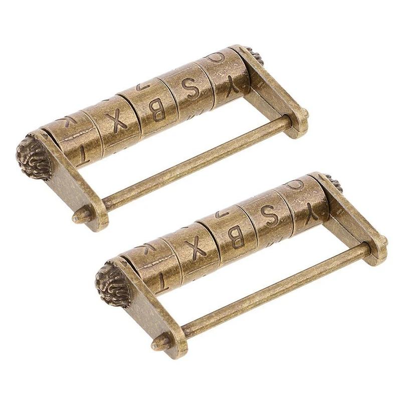 

2 антикварных замка в китайском стиле с паролем для ящика шкафа