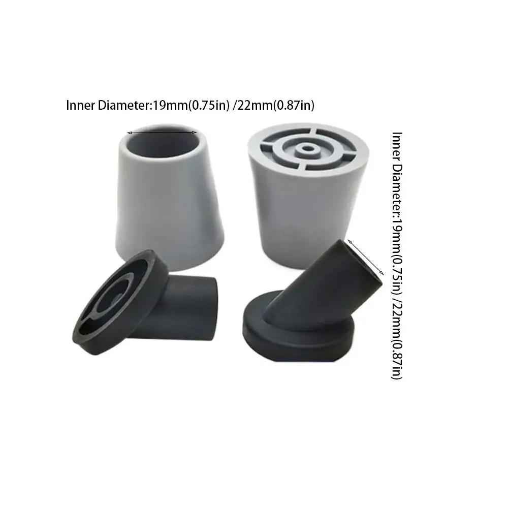 Rubber Stool Non-slip Leg Anti-Skid Glide Nail Non-slip Foot Floor Protector 19mm/22mm Protector Cap Adults Seniors