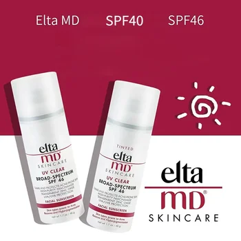 Elta MD UV SPF 46/40 페이스 선스크린, 넓은 스펙트럼 착색, 메이크업 아이솔레이션 바디 선블록, 민감성 피부를 위한 오리지널, 1.7 oz, 48g
