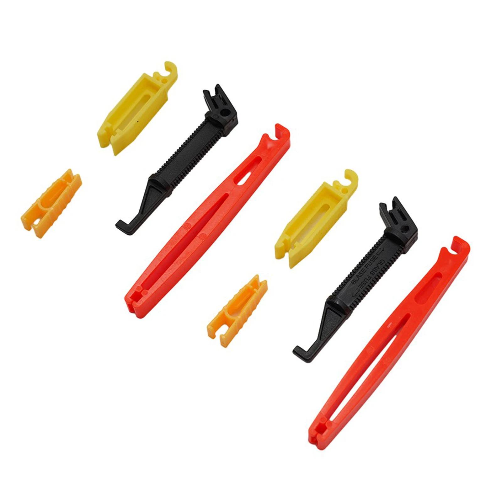 Car Fuse Puller Fuse Clip Tool Extractor Removal Universal Mini Plastic Blade Puller For Car Holder Accessories fuse puller 8Pcs