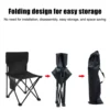 Foldable Camping Chairs with Strong Bearing Capacity and Hi-density Nylon Oxford Suitable for Travel Beach Sports 5
