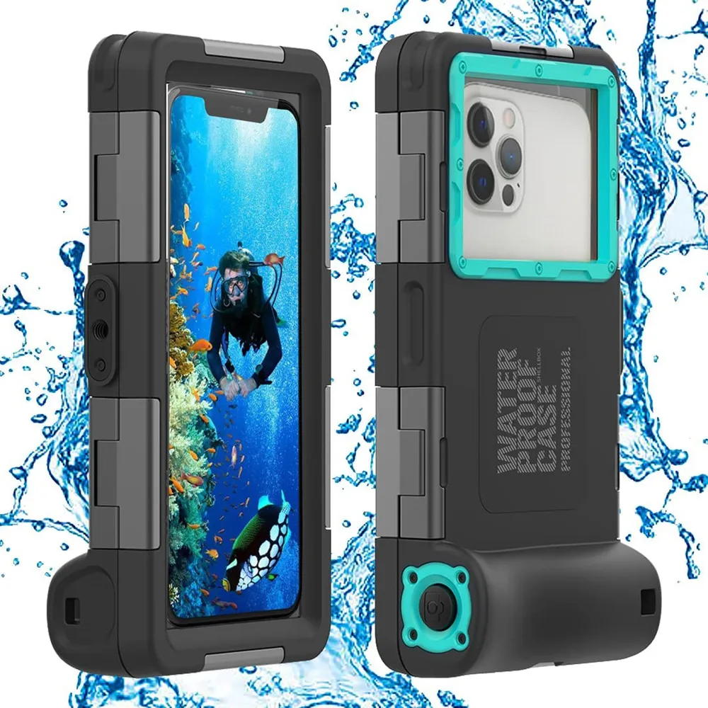 

Underwater 15m 50ft Waterproof Case For Samsung S23 S22 Ultra S21 S20 Plus Iphone 15 14 13 12 11 Pro Max Heavy Duty Diving Case