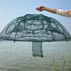 24/20/16/12/10/8/6/4 Holes Portable Fishing Net Shrimp Cage Nylon Foldable Fish Trap Folding Outdoor Automatic Collapsible 6