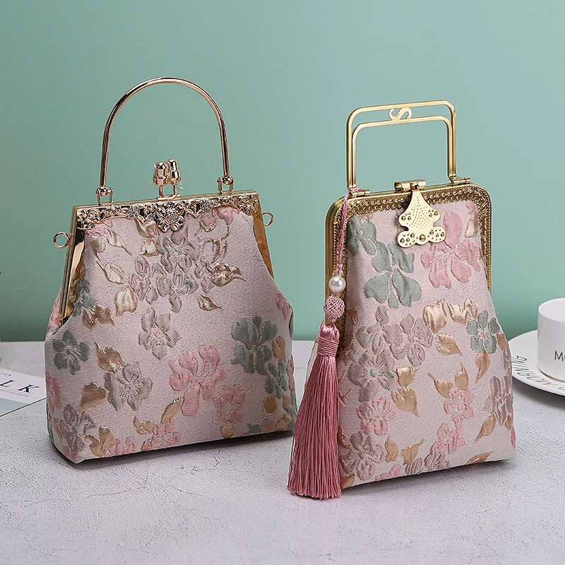 Women handbags chic lay flowers bag
