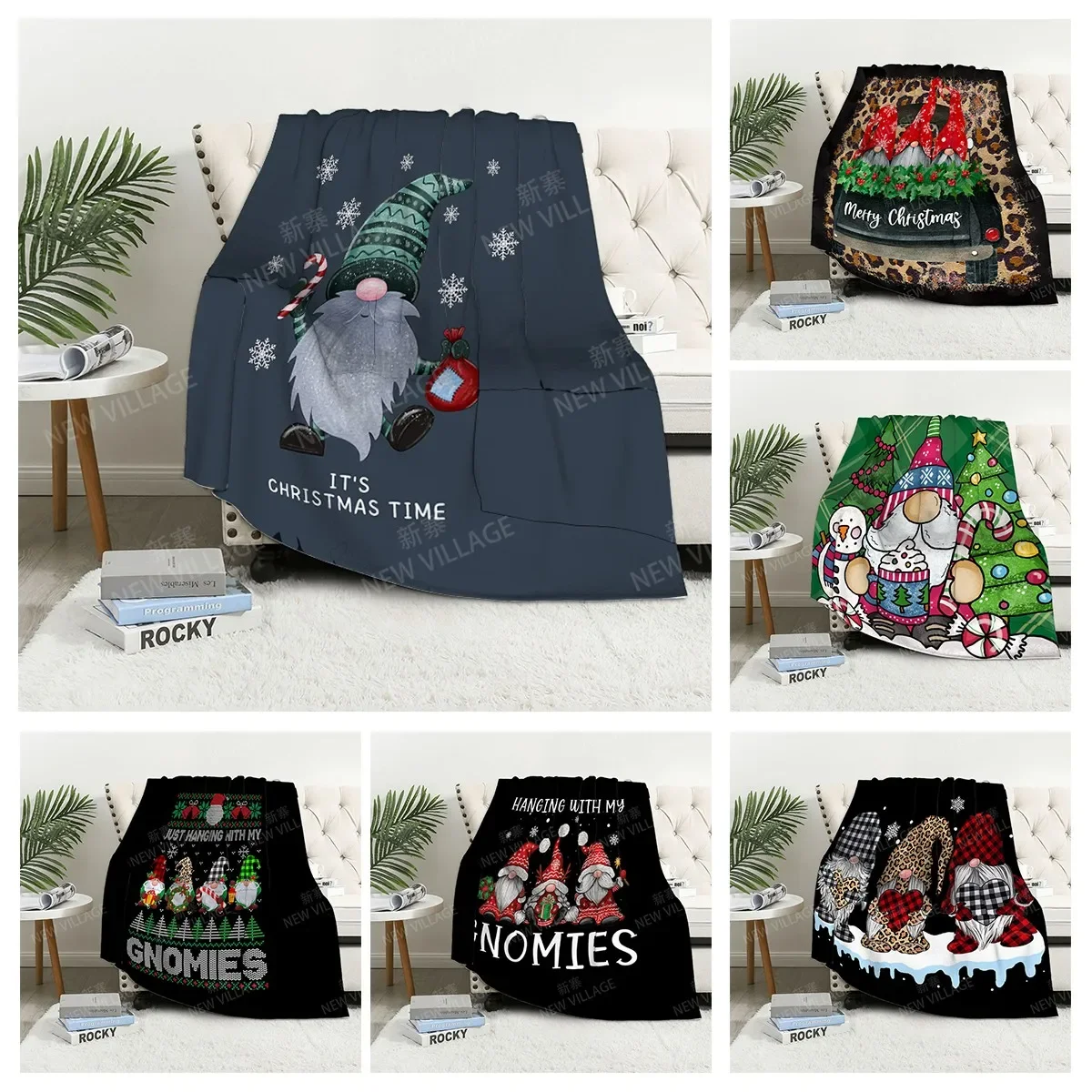 

Одеяло до колен для дивана, теплое зимнее покрывало для кровати, одеяло, Рождественское украшение, Модное теплое мягкое одеяло в нордическом стиле для дома