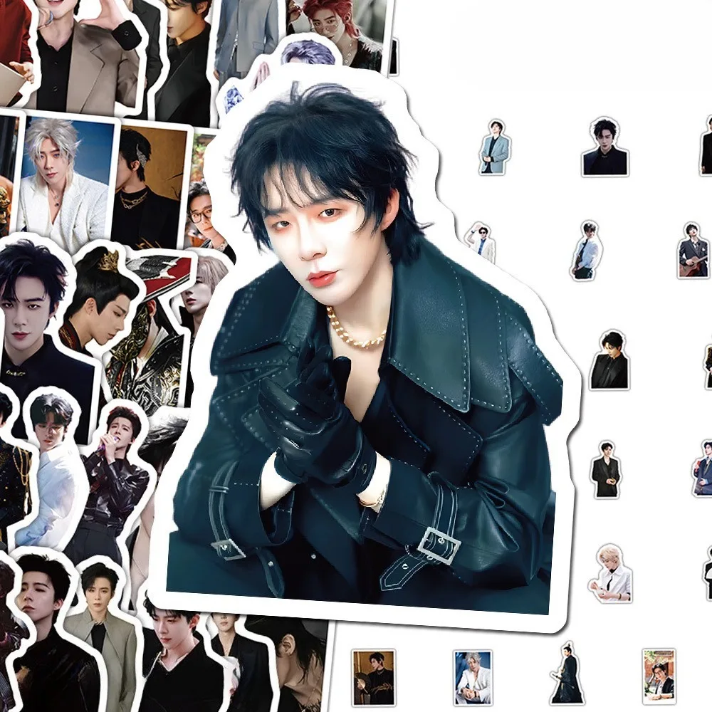 65개 가수 스타 리우 유닝 하이 뷰티 스티커 유명인 주변용품 DIY 데칼 팬들을 위한 스크랩북 노트북 휴대폰 케이스용