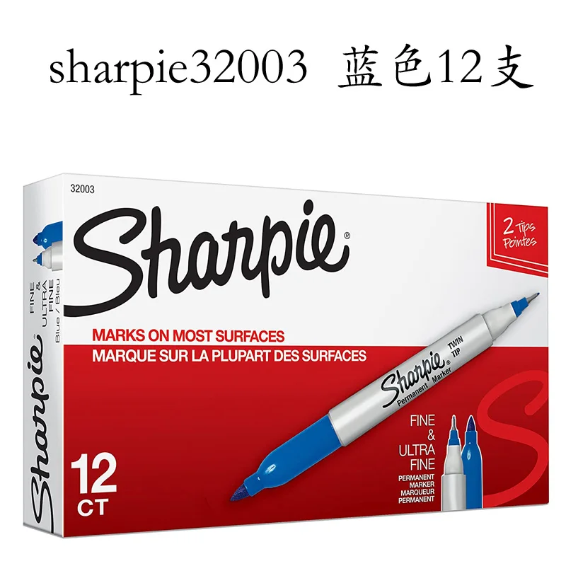 12-Pack Dual Tip Waterproof Permanent Markers