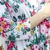 Women's Robe and Swaddle Blanket Set For Mom and Baby Maternity Pajamas Robe Sleepwear Baby Swaddle Set 6