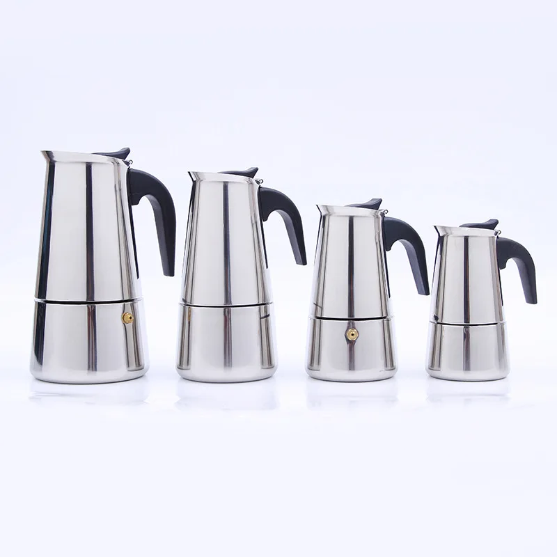 Espresso Coffee Maker Coffee Maker Espresso Maker Stainless Steel Espresso Coffee Maker Moka Pot Percolator Tool Stove Top Italian 100 ml 200 ml 300 450ml