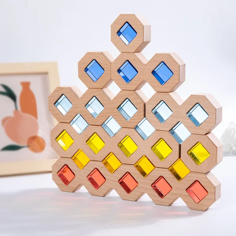

Acrylic Cubes Building Blocks Baby Open Ended Play Toys Montessori Activity Stacking Toys Space Blocks Game Play Lucent Cubes
