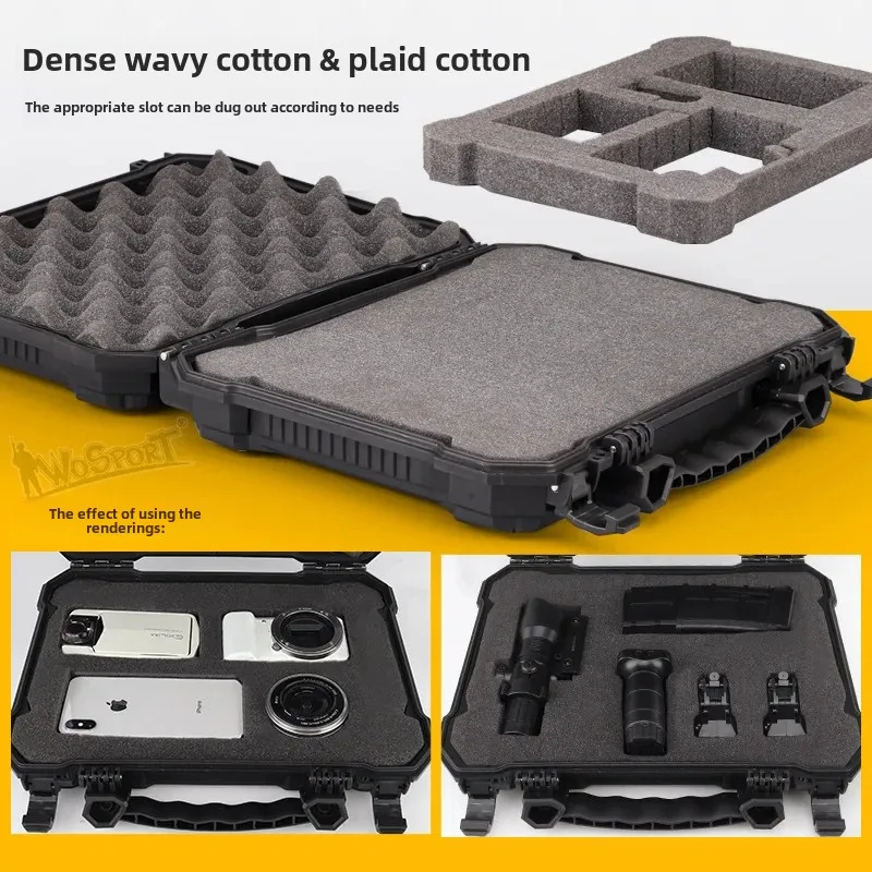 WoSporT WST Dustproof Waterproof Impact Resistant Tool Box 32cm(12.6 Inches) Outdoor Sports Gear Storage Bag China Origin