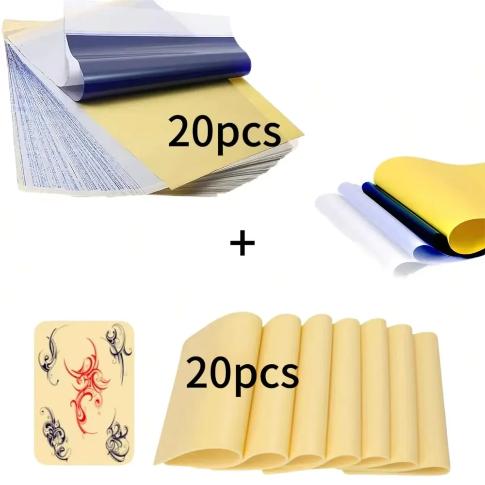Multiple specifications of double-sided blank fake skin and multiple specifications of tattoo practice tattoo transfer paper