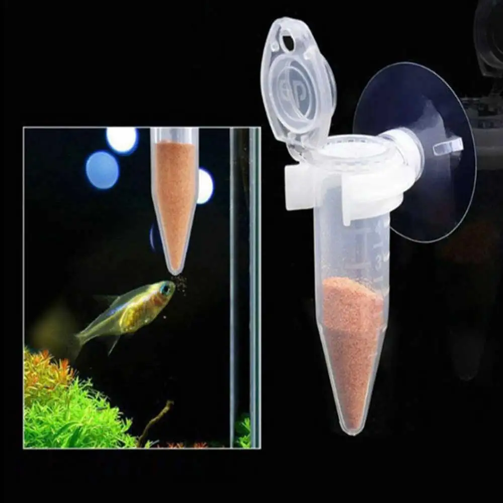 Automatic Fish Feeder Tapered Aquarium Red Worm Feeding Feeder Funnel Cup Fish Food Feed Tool Aquarium Feeder With Suction Cup 1