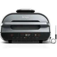 XL 6-in-1 Indoor Grill with Air Fry, Roast, Bake, Broil & Dehydrate, Smart Thermometer. 1