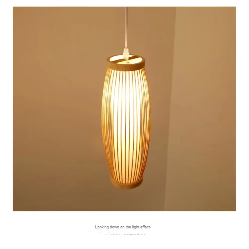 E27 Retro Lantern Ceiling Lights Chinese Style Hand Woven Cover Lamps for Bedroom Living Room Dining Lighting Home Decor