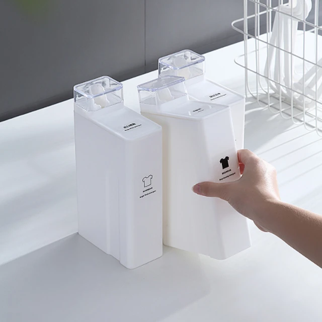 Refillable Laundry Soap Dispenser Empty Containers for Laundry Powder  Detergent Softener Bottle Laundry Beads Storage Case - AliExpress