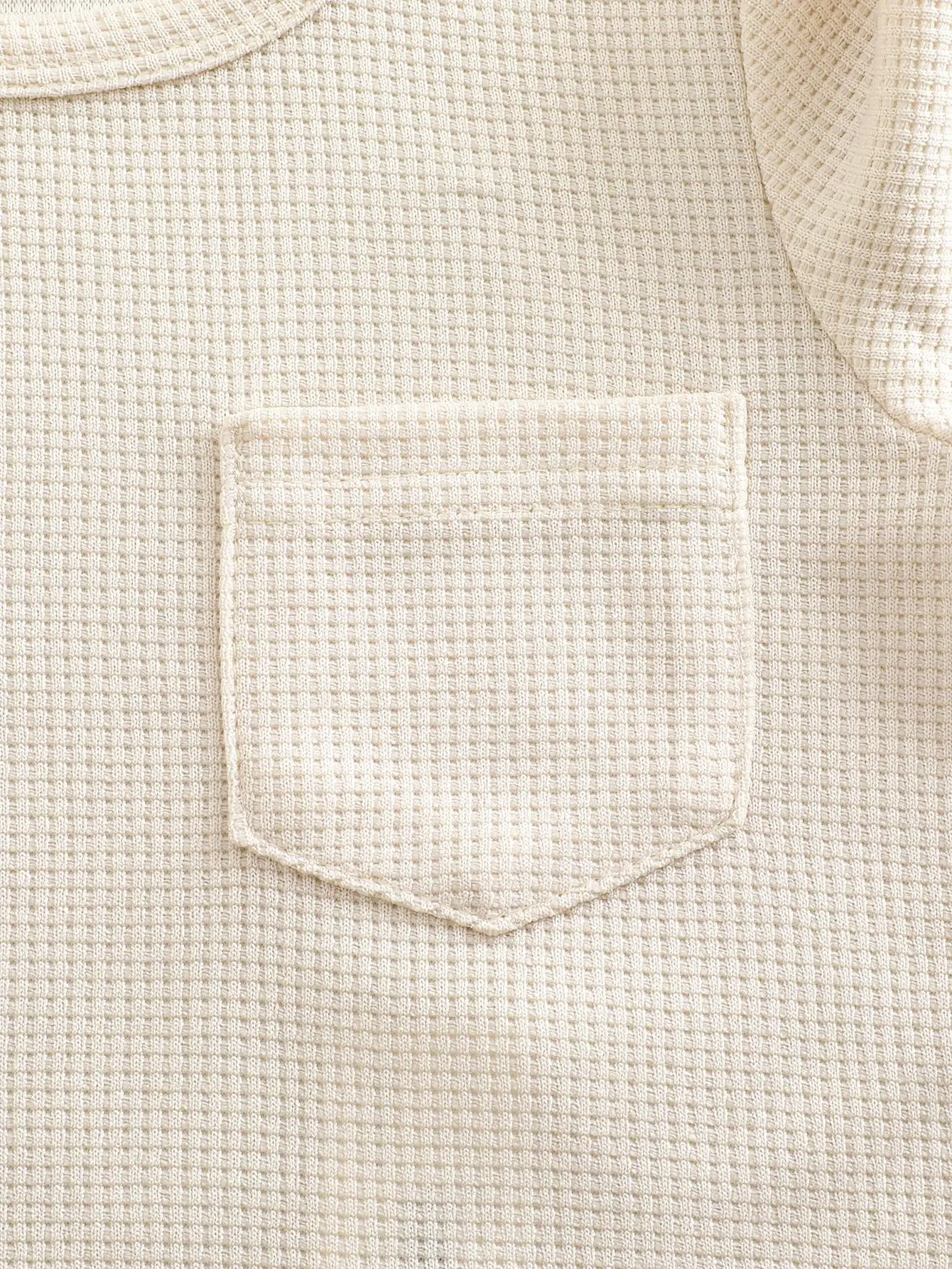 4-Piece Set New Summer Waffle Short Sleeve Shorts Comfortable Solid Color Simple All-In-One Baby Boy Suit Casual Fashion 4