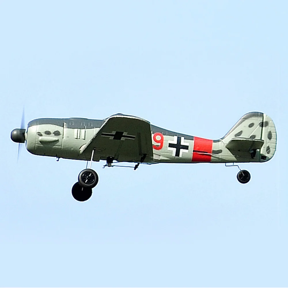 TOP RC HOBBY 402mm Mini FW190 2.4G 4CH EPP Scaled Warbird RC Airplane RTF for Beginners Compatible OpenTX Transmitter 4