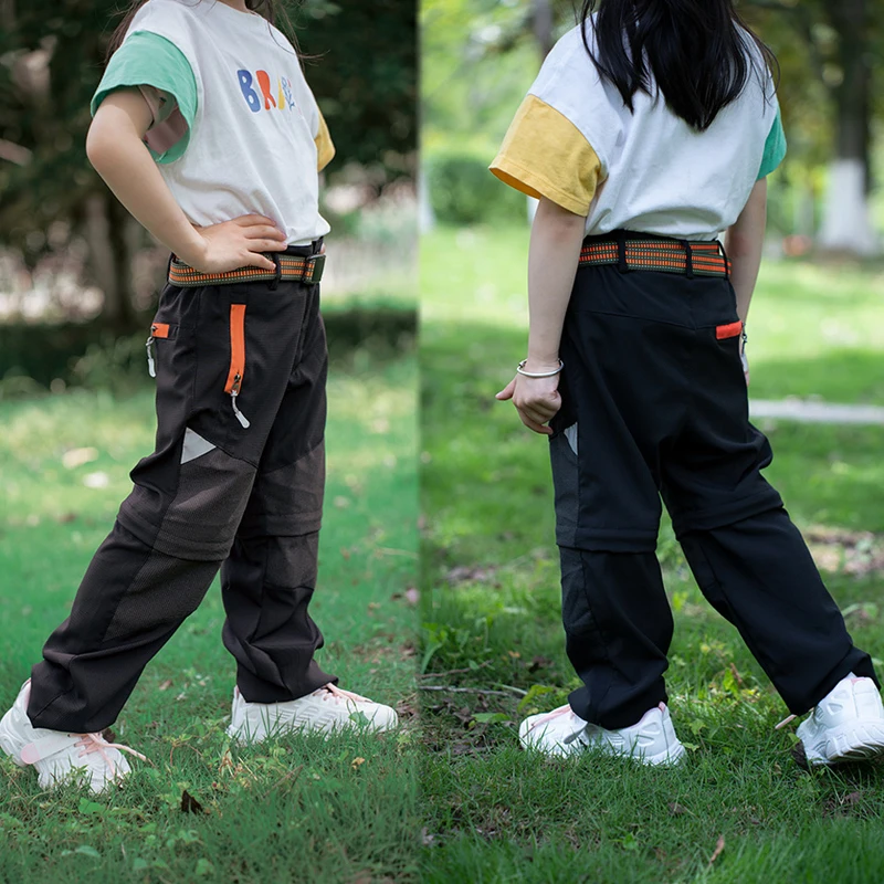 TRVLWEGO Hiking Pants Summer Boy&rsquo;s Convertible Lightweight Quick Dry Zip Off Kids Youth Outdoor UPF 50+ Casual Cargo Trousers hiking pants