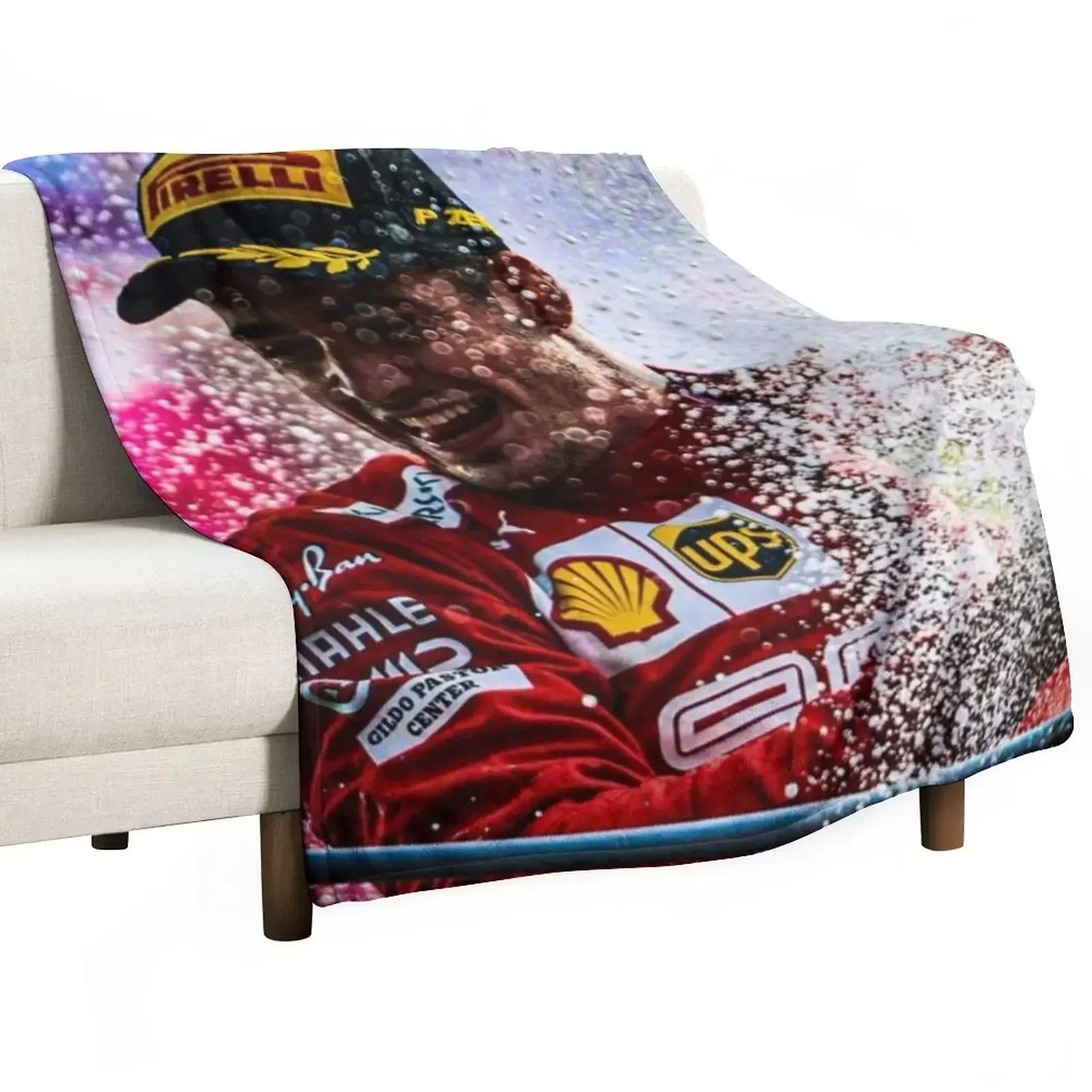 

Charles Leclerc Throw Blanket Bed Dorm Room Essentials Blankets