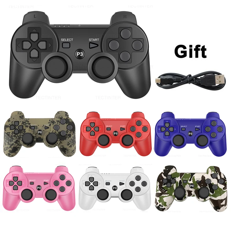 Bluetooth Wireless Gamepad For PS3 Console For USB PC For Playstation 3 Controller Joystick Accessories - AliExpress