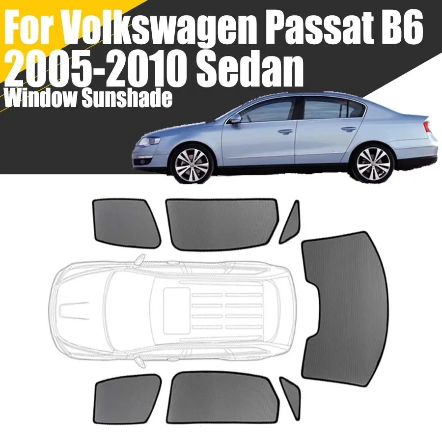 폭스 바겐 Passat B6 세단 2005-2010 VW 커튼 메쉬 앞 유리 프레임 커튼..