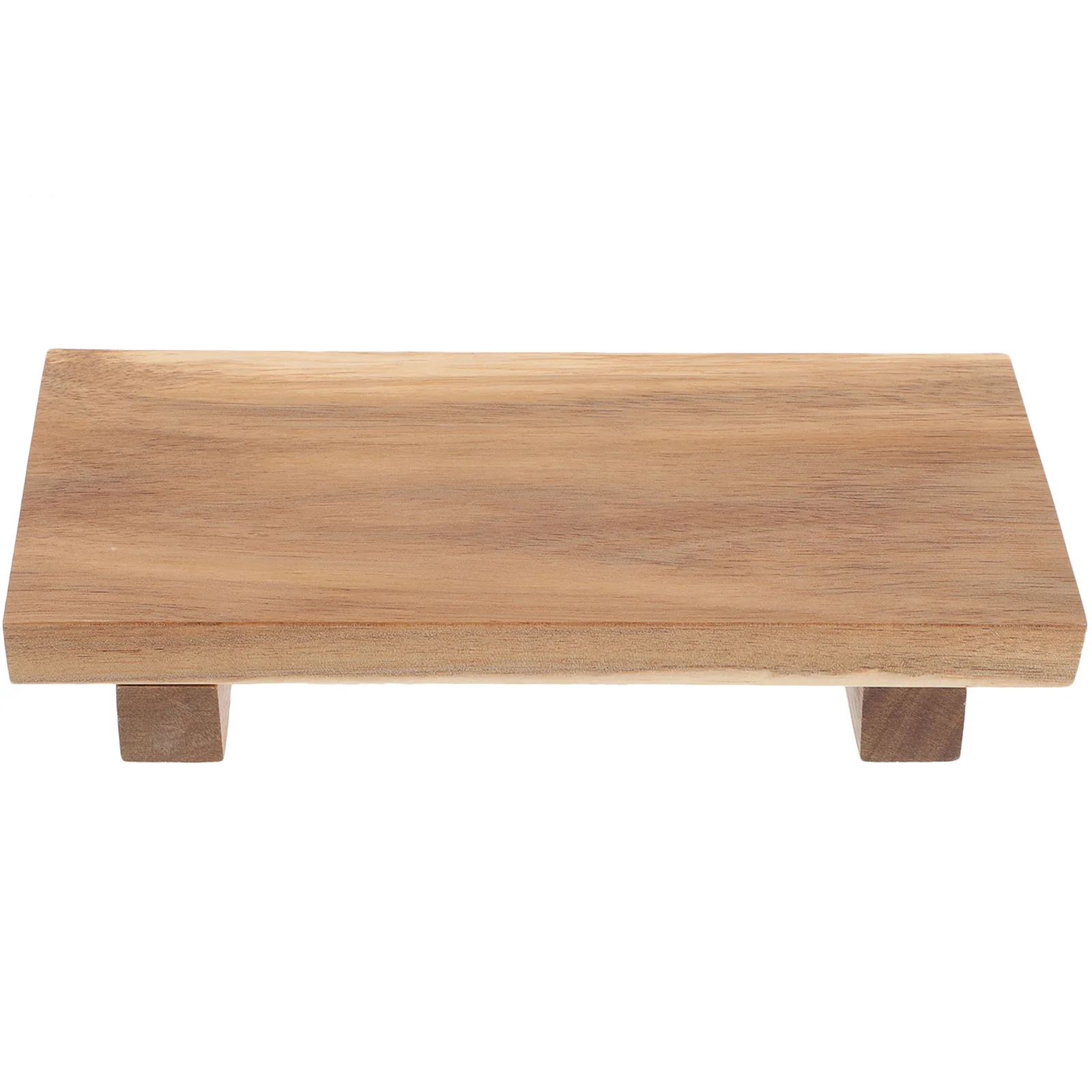 

Wood Pedestal Stand Farmhouse Wood Riser Bathroom Display Stool Kitchen Soap Tray Sink Sponge Holder Candle Plant Tray
