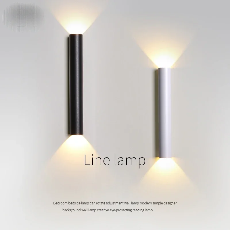 

Modern Wall Lamp TV Background Lights Lone Line Up and Down Light Decor Bedroom Bedside Lamp For Corridor Stair Home Indoor