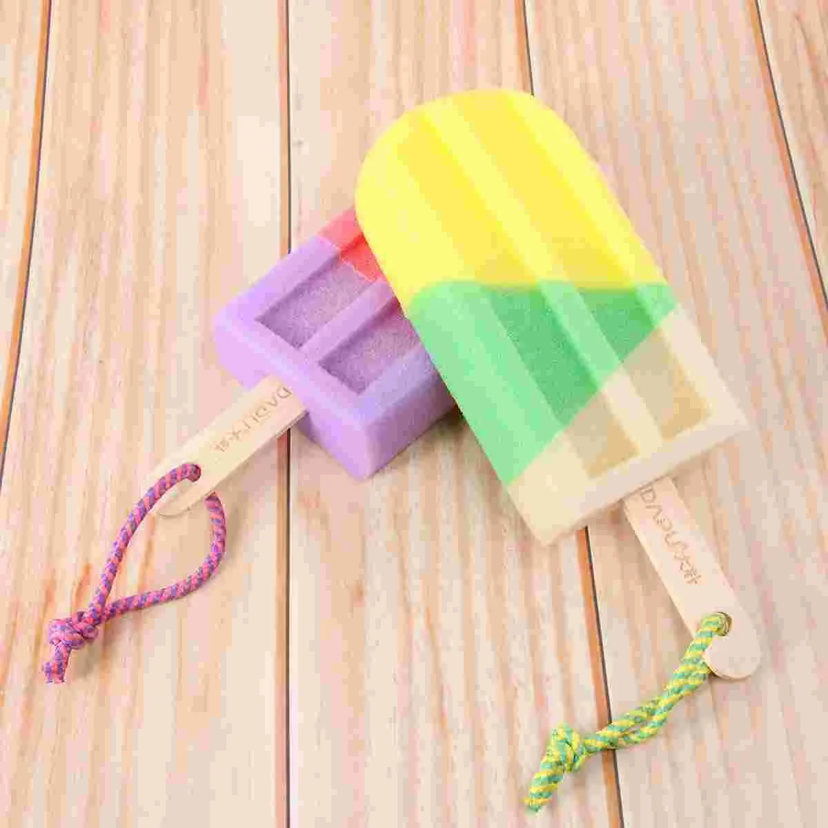 

Brush 3pcs Shower Skin Kids Adults Scrubber Cream Color Bath Dead Shaped Body Ice Random Exfoliating For Sponge Remover