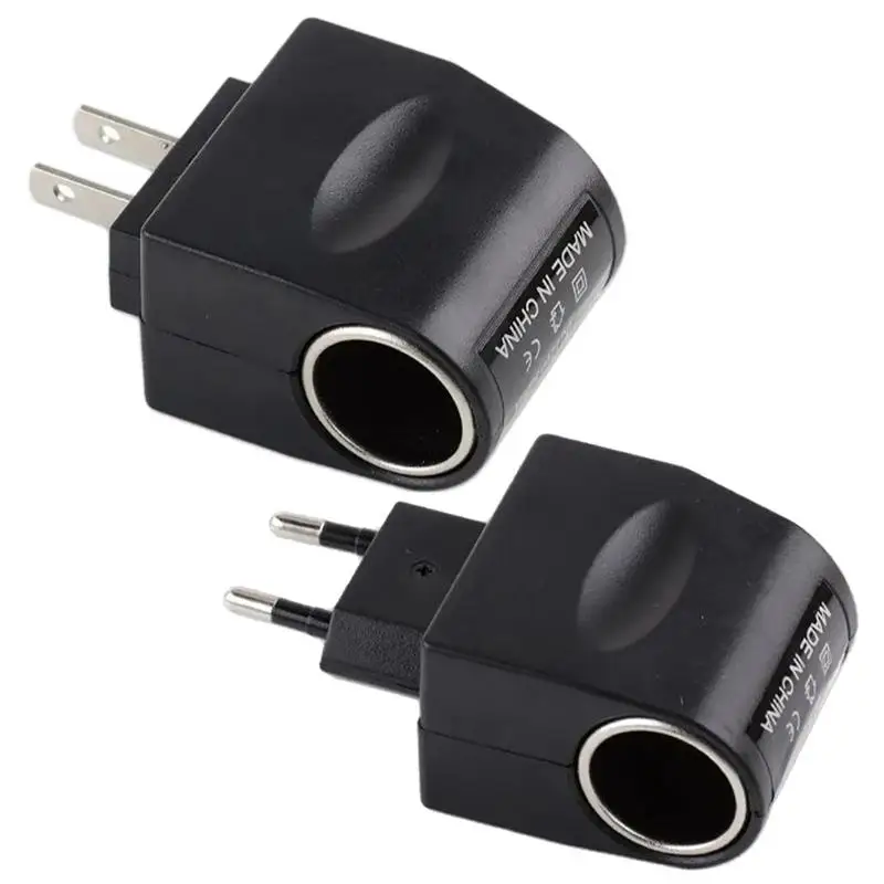 

Car Adapter For Plug Outlet 220V To 12V With LED Indicator Lighter Converter Car Adapter Black Automotive Accessories For Radio