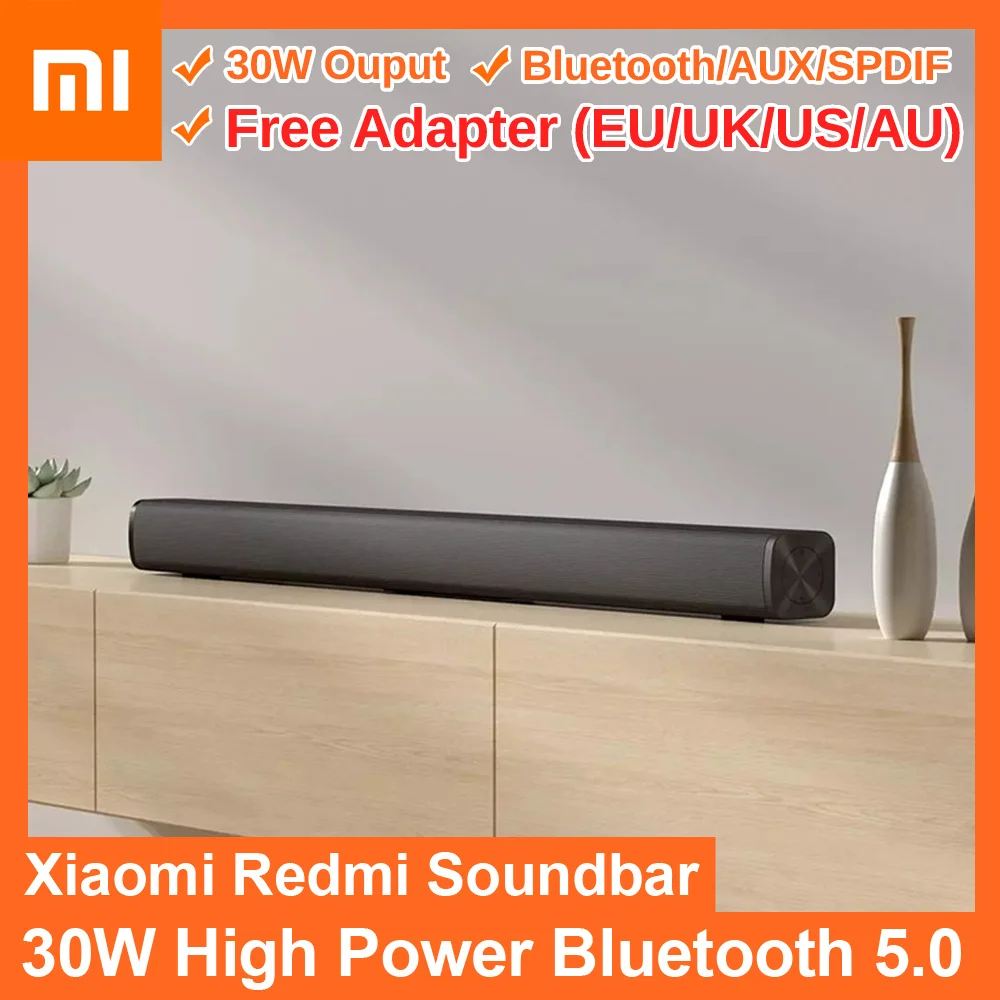 Xiaomi Redmi TV Soundbar 30W Bluetooth-Compatible 5.0 Speaker Wall Mount Home Theater System Support BT SPDIF AUX |