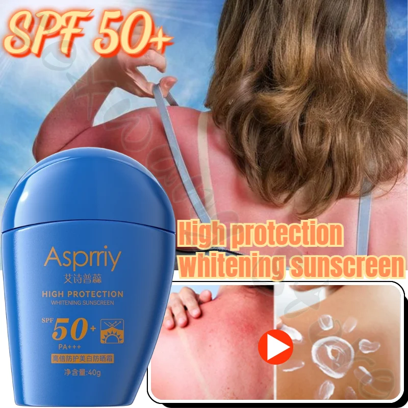 SPF50+ Sunscreen Gel Isolation Lotion for Men and Women Long-lasting Moisturizing Whitening Waterproof Sunscreen Tool 40ML