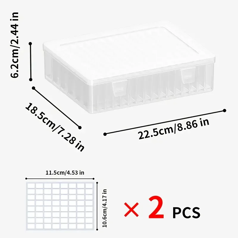 Integrated Small Storage Box Set Diamond Painting Storage Box Diamond Art Handheld Bead Box 96 Grid Painti