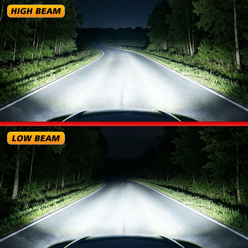 불비전 H7 LED CANBUS 라이트 미니 헤드 램프 1:1 사이즈 무선 초고휘도 5570 CSP LED 터보 H7 다이오드 전구 6000K 자동차 램프