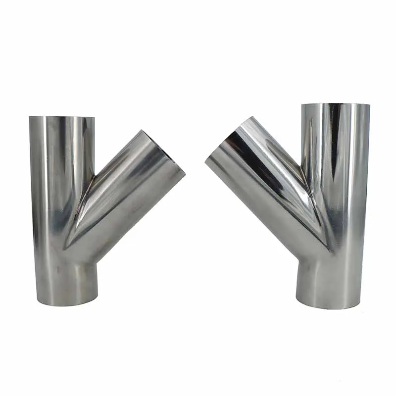 

1pcs 304 stainless steel sanitary grade type three-way welded pipe universal exhaust pipe welded muffler connection pipe fitting