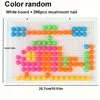 Mushroom Nails Plate Toys Puzzles Jigsaw Puzzle Creative Mosaic Pegboard Educational Toys Educational Building Block Diy Toys 3